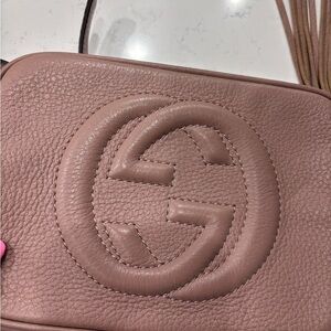 Gucci Mauve Leather Crossbody Bag